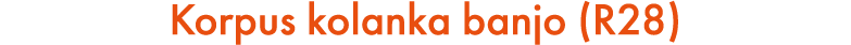 Korpus kolanka banjo (R28)