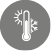Termometro con simboli di sole e fiocco di neve che rappresentano temperature calde e fredde su sfondo grigio. Descrizione generata da AI