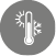 Termometro con simboli di sole e fiocco di neve che rappresentano temperature calde e fredde su sfondo grigio. Descrizione generata da AI