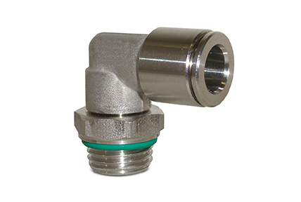 Automatic fittings in AISI316 stainless steel, tubes from &oslash; 4 to 12 mm, threads from M5 to 1/2&rdquo;